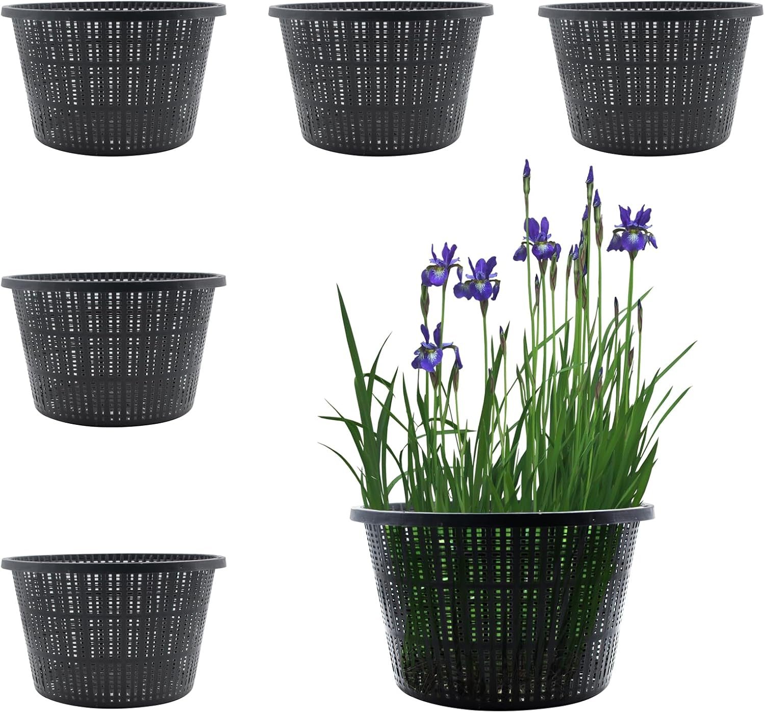 Cestas de plástico KeaJuidy para plantas acuáticas
