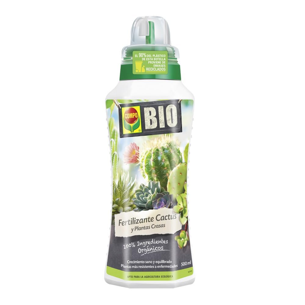 Botella COMPO Bio de fertilizante para cactus y suculentas