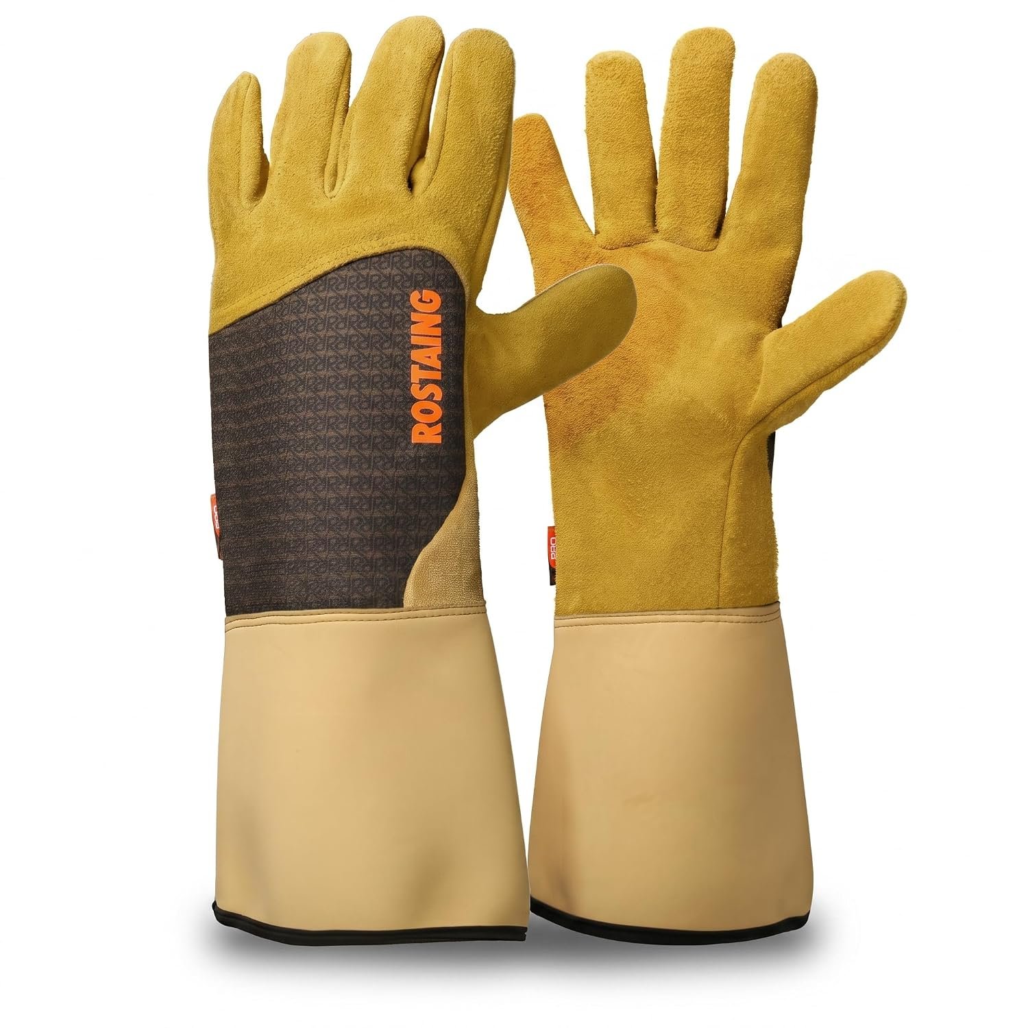 Guantes Rostaing de piel con manguito antiespinas