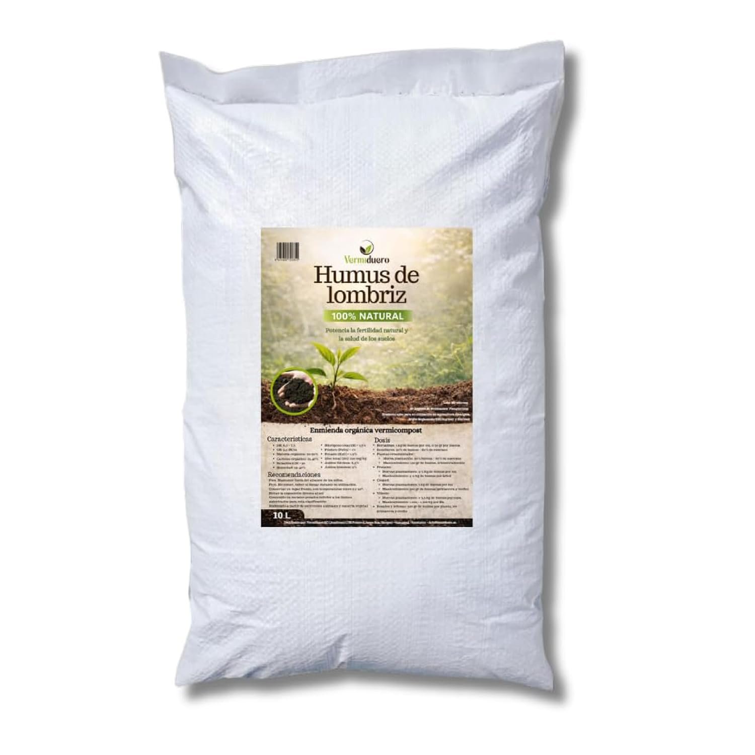 Saco Vermiduero de humus de lombriz de 10 L