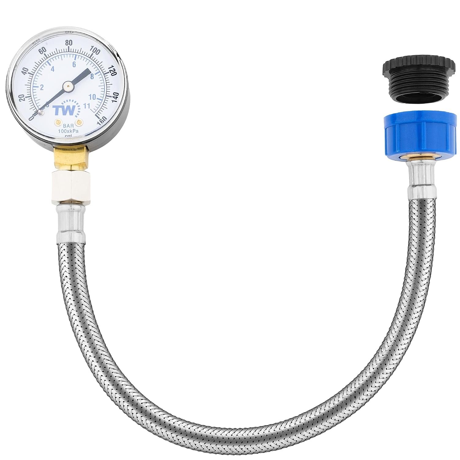 Manómetro de presión de agua con conector para grifo