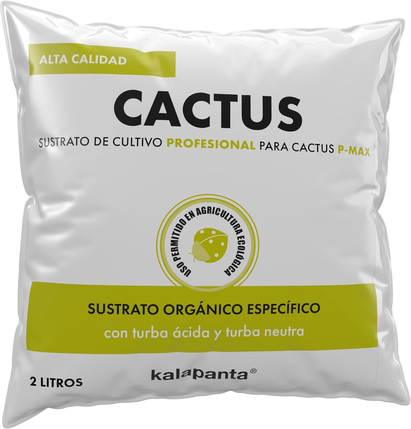 Envase Kalapanta de sustrato para cactus y suculentas